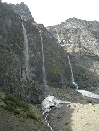 Waterfalls near Pampa Linda