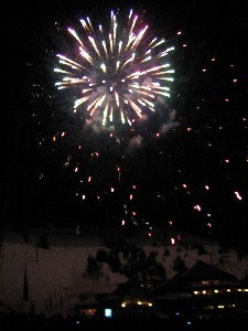 Fireworks in Cerro Catedral